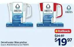 Walmart BRITA Denali water filter pitcher offer