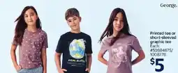 Walmart George Printed tee or short-sleeved graphic tee offer