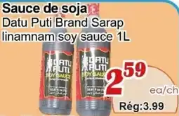 Marche C&T Datu Puti Brand Sarap linamnam soy sauce offer
