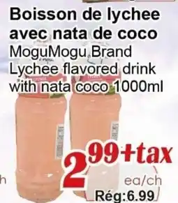 Marche C&T Mogu Mogu Brand Lychee flavored drink with nata coco offer