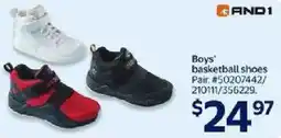 Walmart AND1 Boys' basketball shoes Pair offer