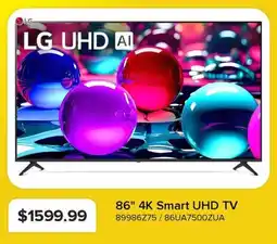 Leon's LG 86" 4K Smart UHD TV offer