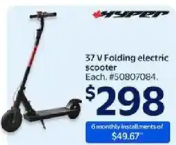 Walmart hyper 37 V Folding electric scooter offer