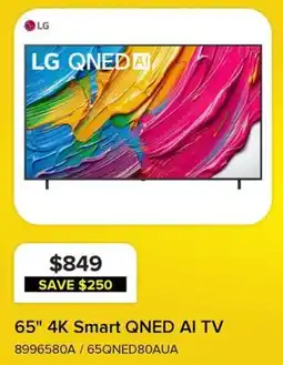 Leon's LG 65" 4K Smart QNED AI TV offer