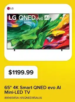 Leon's LG 65" 4K Smart QNED evo Al Mini-LED TV offer