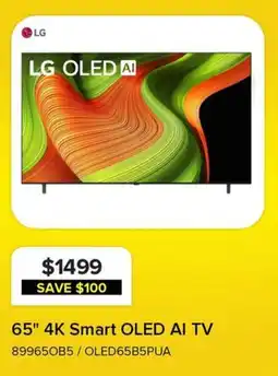 Leon's LG 65" 4K Smart OLED AI TV offer