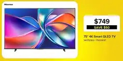 Leon's Hisense 75" 4K Smart QLED TV offer