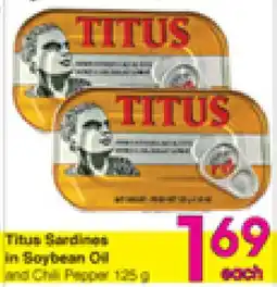 Danforth Food Market Titus Sardines in Soybean Oil and Chili Pepper offer