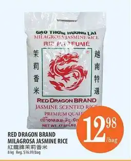 Al Premium Food Mart RED DRAGON BRAND MILAGROSA JASMINE RICE offer