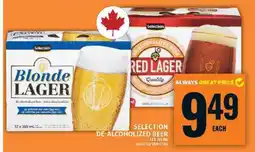 Food Basics SELECTION DE-ALCOHOLIZED BEER offer