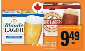 Food Basics SELECTION DE-ALCOHOLIZED BEER offer