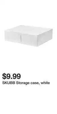 IKEA SKUBB Storage case, white offer