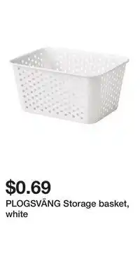 IKEA PLOGSVÄNG Storage basket, white offer