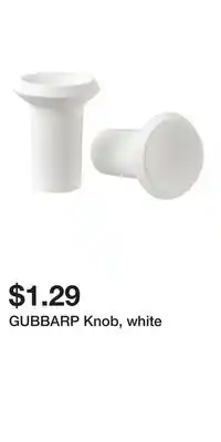 IKEA GUBBARP Knob, white offer