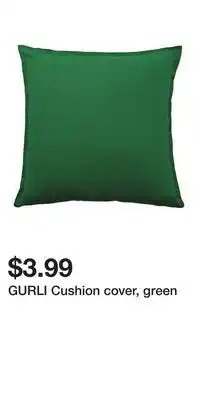IKEA GURLI Cushion cover, green offer