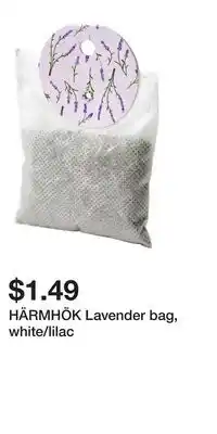 IKEA HÄRMHÖK Lavender bag, white/lilac offer