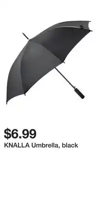 IKEA KNALLA Umbrella, black offer