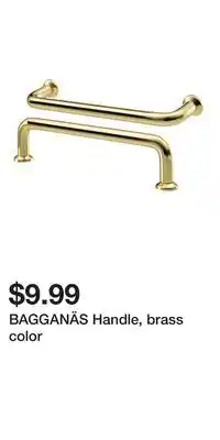 IKEA BAGGANÄS Handle, brass color offer