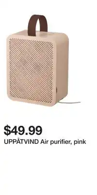 IKEA UPPÅTVIND Air purifier, pink offer