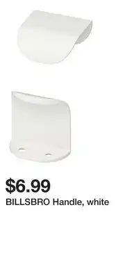 IKEA BILLSBRO Handle, white offer