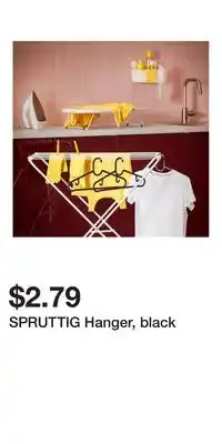IKEA SPRUTTIG Hanger, black offer
