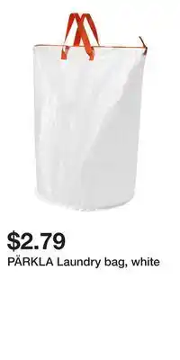 IKEA PÄRKLA Laundry bag, white offer