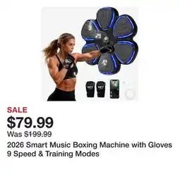 TSC Stores 2026 Smart Music Boxing Machine with Gloves 9 Speed & Training Modes offer
