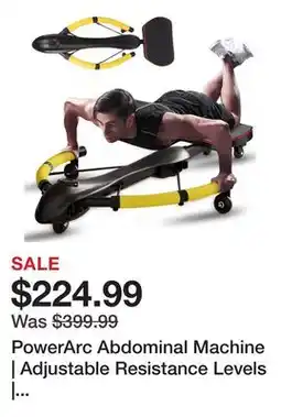 TSC Stores PowerArc Abdominal Machine | Adjustable Resistance Levels | Ergonomic Design | Compact and offer