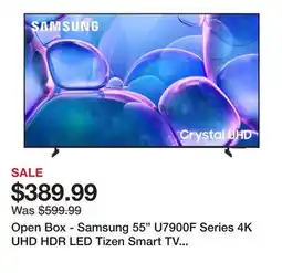 TSC Stores Open Box - Samsung 55 U7900F Series 4K UHD HDR LED Tizen Smart TV (UN55U7900FFXZC) - 2025 offer