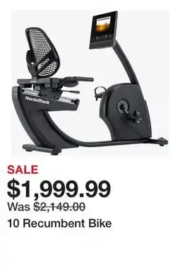 TSC Stores 10 Recumbent Bike offer
