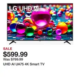 TSC Stores UHD AI UA75 4K Smart TV offer