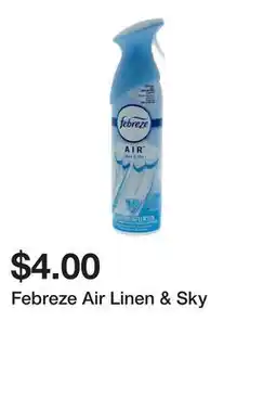 Dollarama Febreze Air Linen & Sky offer