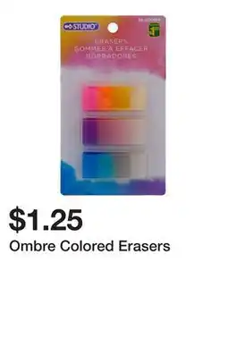 Dollarama Ombre Colored Erasers offer