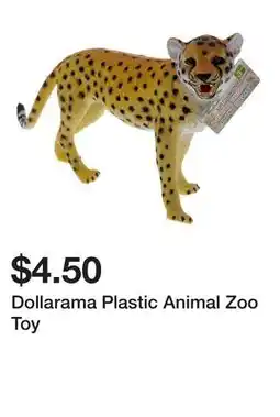 Dollarama Dollarama Plastic Animal Zoo Toy offer