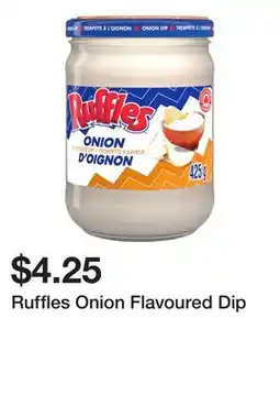 Dollarama Ruffles Onion Flavoured Dip offer