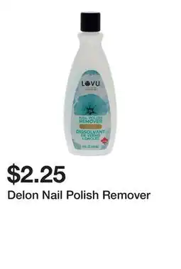 Dollarama Delon Nail Polish Remover offer