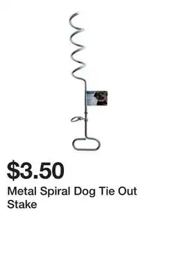 Dollarama Metal Spiral Dog Tie Out Stake offer