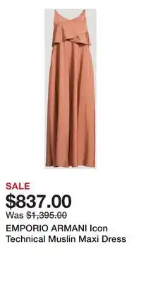 Holt Renfrew EMPORIO ARMANI Icon Technical Muslin Maxi Dress offer