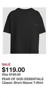 Holt Renfrew FEAR OF GOD ESSENTIALS Classic Short-Sleeve T-Shirt offer