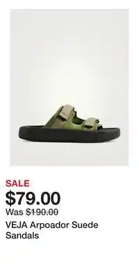 Holt Renfrew VEJA Arpoador Suede Sandals offer