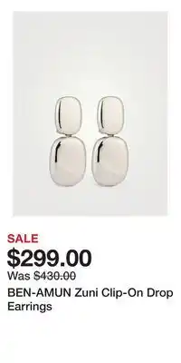 Holt Renfrew BEN-AMUN Zuni Clip-On Drop Earrings offer