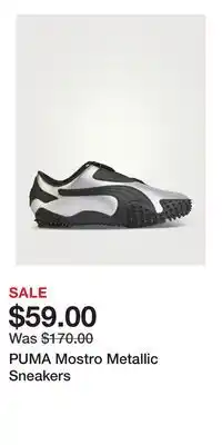 Holt Renfrew PUMA Mostro Metallic Sneakers offer