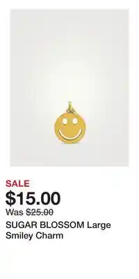 Holt Renfrew SUGAR BLOSSOM Large Smiley Charm offer