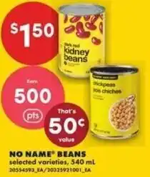 No Frills No name beans offer