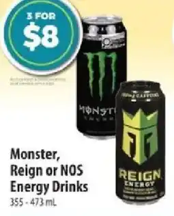 Co-op Monster, Reign or NOS Energy Drinks offer