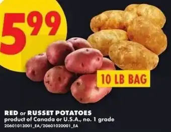 No Frills Red or russet potatoes offer