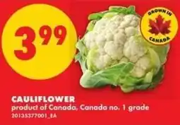 No Frills Cauliflower offer