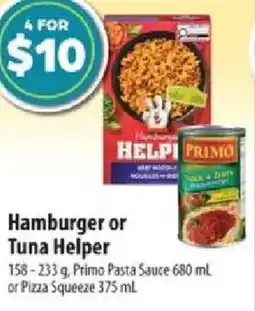 Co-op Hamburger or Tuna Helper offer