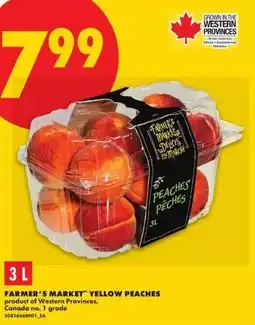 No Frills Farmer's market yellow peaches offer