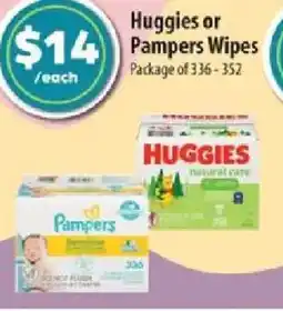 Co-op Huggies or Pampers Wipes offer